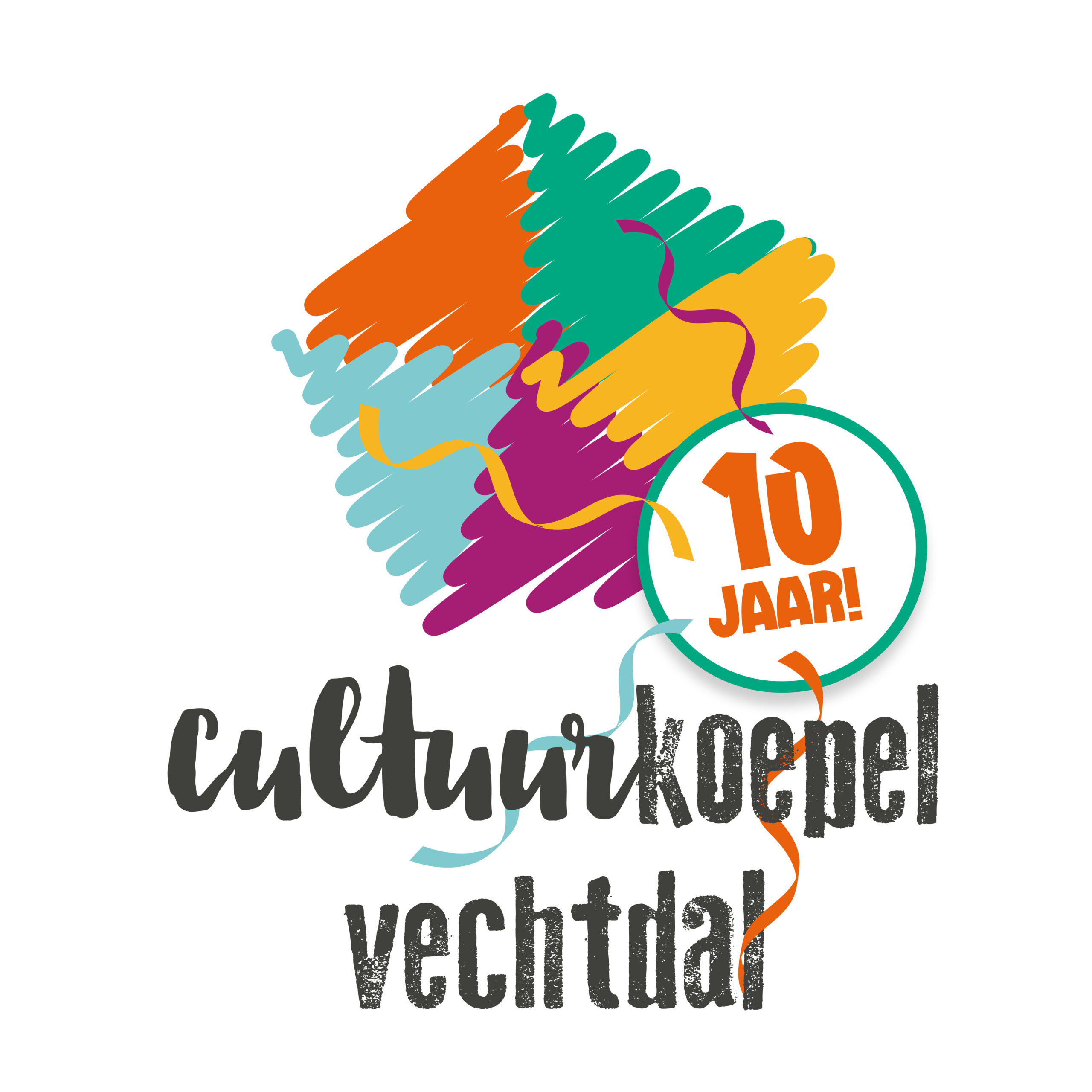 10 jarig jubileum logo Cultuurkoepel Vechtdal