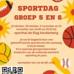 Flyer sport en spelmiddag