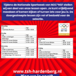 Nationale sportweek rooster TSH