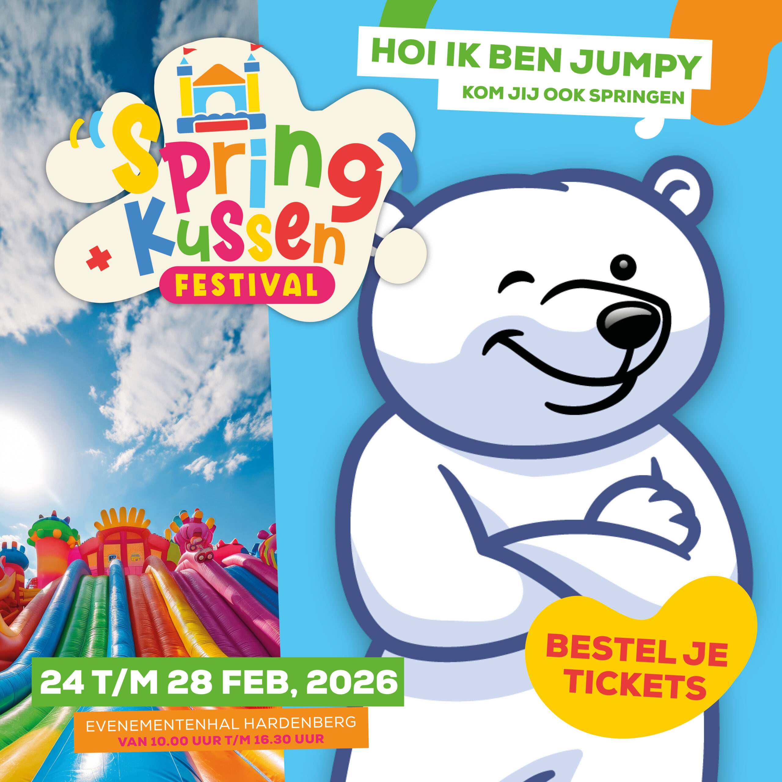 Flyer springkussenfestival