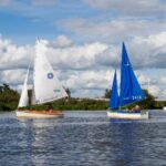 Twee zeilboten Watersportvereniging Hardenberg