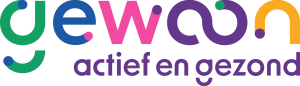 Dit is het kleuren logo van Gewoon Actief en Gezond